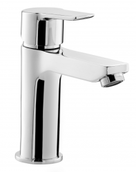 Смеситель для раковины/умывальника Azario ENZO однорычажный, керамический картридж, неповоротный, длина излива 115 мм, латунь, цвет хром