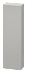 Пенал Duravit DuraStyle, 40x24x140 см, подвесной, (левый), с дверцей, с полкой, со стеклянными полками, цвет: бетонно-серый/базальт, в ванную комнату