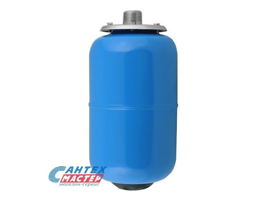 Бак расширительный 5 л (синий) Unipamp без ножек, на стену, вертикальный, мембранный, накопительный, напольный, для воды, антифриза, системы водяного отопления закрытого типа