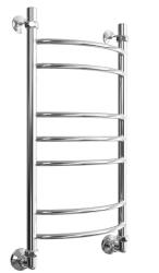 Полотенцесушитель Двин L 80/40, водяной (1"-1/2" К3  Полированный), универсальное подключение, нержавеющая сталь, настенный, форма лесенка, цвет хром, к отоплению и ГВС, для отопления, обогрева в ванной