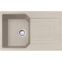 Мойка кухонная Franke URBAN UBG 611-78, 78х50 см, врезная, искусственный гранит (Fragranite+), прямоугольная, цвет сахара, без отверстия под смеситель, с крылом, оборачиваемая