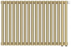 Радиатор отопления Сунержа Эстет-11 EU50 500х810 18 секций, цвет матовая шампань, нижнее подключение, нержавеющая сталь, трубчатый