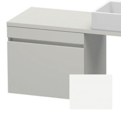Тумба/шкафчик для консоли/столешницы Duravit DuraStyle под раковину 50х47,8х51,2 см, подвесная, ДСП, цвет: бетонно-серый/белый матовый, 1 выдвижной ящик, прямоугольная