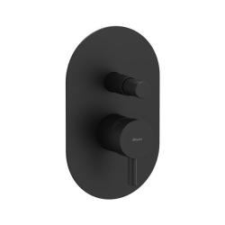 Смеситель для душа Ravak Espirit, встраиваемый, однорычажный, без излива/без душевого набора, керамический, латунь, цвет черный матовый