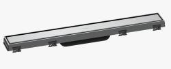 Решетка Hansgrohe RainDrain Match 60, с регулировкой по высоте для душевого трапа 55,5х8,1 см, цвет хром, для душа в пол, нержавеющая сталь, прямоугольная