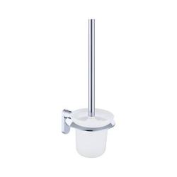 Ершик для унитаза Raglo R300.10 настенный, материал нержавеющая сталь/стекло, округлый, для туалета/унитаза, ванную комнату/туалет, цвет хром