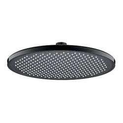 Верхний душ Splenka S451.50.06 круглый, 1 режим, размер 250 мм, пластик, цвет черный, для душа/ванной, на стену/на потолок