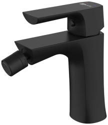 Смеситель для биде Lemark Ursus, для унитаза/биде, однорычажный, неповоротный, длина 130 мм, латунь, цвет черный