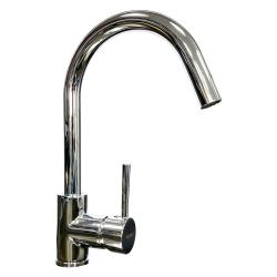 Смеситель для кухни/мойки TopZero Wellinox, цвет хром, однорычажный, с высоким/низким изливом, высота излива 202 см, из латуни