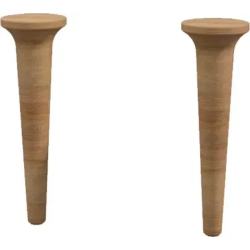 Ножки Cezares Idra для тумбы и пенала, 2 шт. размер 9х9х29 см дерево, цвет дуб табачный (Rovere Tabacco)