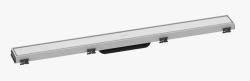 Решетка Hansgrohe RainDrain Match 80, с регулировкой по высоте для душевого трапа 75,5х8,1 см, цвет матовый белый, для душа в пол, нержавеющая сталь, прямоугольная