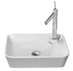 Раковина DURAVIT Starck 1, 46х46х10 см, накладная, квадратная, санфарфор, цвет белый, 1 отверстие под смеситель, без перелива