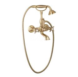 Смеситель для ванны/душа Cezares Lord, настенный, двухвентильный, неповоротный, длина 150 мм, керамический, латунь, цвет бронза Смеситель для ванны/душа Cezares Lord, настенный, двухвентильный, неповоротный, длина 150 мм, керамический, латунь, цвет бронза