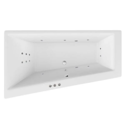 Ванна Excellent Sfera SMART, 170х100 см, акриловая, цвет- белый, (с гидромассажем), с каркасом, асимметричная, левосторонняя, левая, приставная/встраиваемая