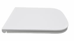 Cиденье для унитаза Aquatek Либра New 42,5х34,5х3,2 см дюропласт, цвет белый, с крышкой, быстросъемное, микролифт (SoftClose), крепление