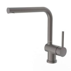 Смеситель для кухни/мойки Splenka S205.40.09 однорычажный, поворотный, нержавеющая сталь, длина излива 210 мм, высота излива 249 мм цвет графит