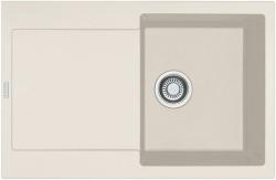 Мойка кухонная Franke MARIS MRG 611-78, 78х50 см, врезная, искусственный гранит (Fragranite+), прямоугольная, цвет сахара, без отверстия под смеситель, с крылом, оборачиваемая