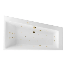 Ванна Excellent Sfera Slim ULTRA, 170х100 см, акриловая, цвет- белый, (с гидромассажем), с каркасом, асимметричная, правосторонняя, правая, приставная/встраиваемая