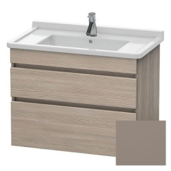 Тумба под раковину для консоли/столешницы Duravit DuraStyle 90х47,8х51,2 см, подвесная, ДСП, цвет: сосна серебристая/базальт, 2 выдвижных ящика, прямоугольная