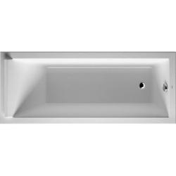 Ванна Duravit Starck 170х70 см встраиваемая/пристенная, акриловая, цвет: белый, (без гидромассажа, ножек, сифона, фронтальной панели), прямоугольная, с одним наклоном для спины