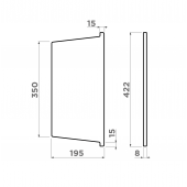 Разделочная доска Omoikiri CB-PRIME-400-GB для мойки, 422х195 мм, для кухонных моек, нестандартная, высокопрочный пластик, цвет графит, подходит для кухонных моек Omoikiri, устанавливается в чашу мойки, для кухни