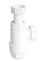 Сифон бутылочный McAlpine 1 1/4х32 мм без выпуска, для раковины,мойки арт.MRW2-NW