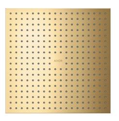 Верхний душ AXOR ShowerSolutions 300/300 1jet, потолочный/скрытый монтаж, квадратный, с 1 режимом, размер 30х30 см, металлический, цвет: шлифованное золото, для душа/ванной