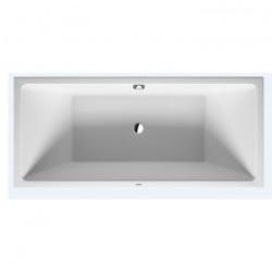 Ванна Duravit Vero Air 180х80 см пристенная, акриловая, цвет: белый, с фронтальной панелью, рамой (без гидромассажа, сифона), прямоугольная/угловая, с двумя наклонами для спины, правосторонняя