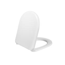 Cидение для унитаза IDDIS Optima Home, 41х34,5х3,8 см, полипропилен, цвет- белый, с крышкой, округлое, стульчак