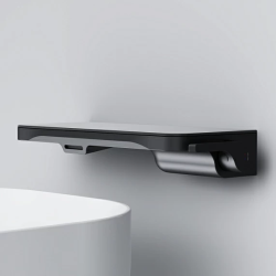 Смеситель для раковины/умывальника AM.PM Func встраиваемый, однорычажный, неповоротный, керамический, латунь, цвет черный