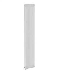 Стальной радиатор отопления RIFAR TUBOG Ventil 2180 8 секций, трубчатый, нижнее одностороннее подключение с термостатическим клапаном, настенный, сталь, цвет белый