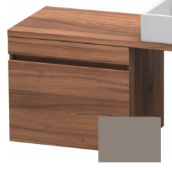 Тумба/шкафчик для консоли/столешницы Duravit DuraStyle под раковину 40х54,8х51,2 см, подвесная, ДСП, цвет: орех/базальт, 1 выдвижной ящик, прямоугольная