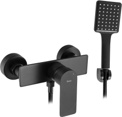 Смеситель для ванны/душа REA URBAN настенный, однорычажный, без излива, латунь, цвет черный матовый