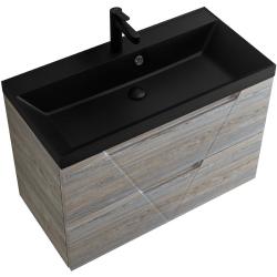 Тумба под раковину BelBagno Vittoria 80, 80х45х62 см, подвесная, 2 выкатных ящика, МДФ, цвет: сосна, шкафчик навесной, механизм доводчика, прямоугольная