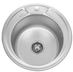Мойка Sink Light 49х49 0,8х180 врезная с сифоном 3 1/2" глянцевая
