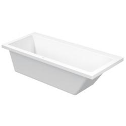 Ванна Duravit Vero 170х70 см встраиваемая/пристенная, акриловая, цвет: белый, (без гидромассажа, ножек, сифона, фронтальной панели), прямоугольная, с одним наклоном для спины справа