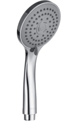 Лейка душевая Aquatek Вега 100 мм круглая, 3 режима, хром, пластик, ручная, для душа/ванной