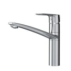 Смеситель для кухни/мойки Am.Pm Gem однорычажный, поворотный, керамический, с высоким изливом, длина 207 мм, латунь, цвет хром