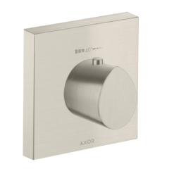 Смеситель для душа Axor Starck Organic HighFlow 120/120, термостатический, скрытого монтажа, настенный, без излива/шланга/лейки, квадратный, латунный, цвет под сталь, с термостатом, встроенный/встраиваемый/термостатный