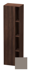 Пенал Duravit DuraStyle, 50x36x180 см, подвесной, (левый), с дверцей, с закрытыми/открытыми полками, цвет: каштан темный/базальт, в ванную комнату