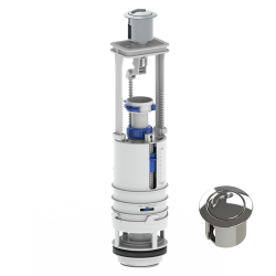 Сливной механизм KK-POL ZSD/209 двухрежимный, высота 300-420 мм (хром) 350/ZSD/053-00-T0