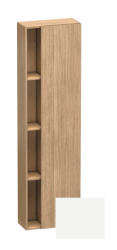 Пенал Duravit DuraStyle, 50x24x180 см, подвесной, (правый), с дверцей, с закрытыми/открытыми полками, цвет: дуб европейский/белый матовый, в ванную комнату