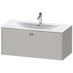 Тумба под раковину для консоли/столешницы Duravit Brioso 102х55х44,2 см, подвесная, ДСП, цвет: бетонно-серый/хром, 1 выдвижной ящик, прямоугольная