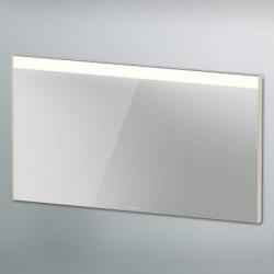 Зеркало Duravit Brioso, 132х70х4,5 см с LED/ЛЕД-подсветкой, прямоугольное, подвесное/настенное, цвет рамы: сосна серебристая, сенсорный выключатель, диммер, для ванной