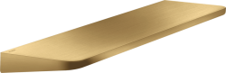 Полка Axor Universal Circular, размер 40х11 см, настенная, цвет: шлифованное золото, латунная, прямоугольная, подвесная, для душа/ванной