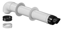Комплект дымохода Okseler D80/125 для конденсационных котлов, алюминий, PPR 