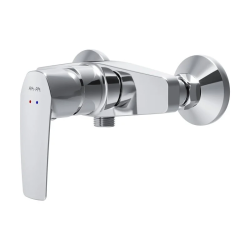 Смеситель для душа AM.PM Gem, однорычажный, настенный, керамический, без излива, латунь, без душевого набора, цвет хром
