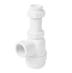 Сифон бутылочный McAlpine 1 1/2х40 мм без выпуска,для раковины,мойки,воды MRSK2-NW