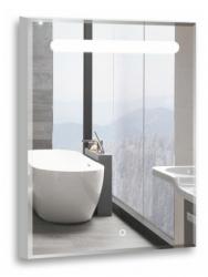 Зеркало Loranto Фаворит-эконом, 50х70 см, с LED/ЛЕД-подсветкой, прямоугольное, выключатель сенсорный, фацет, для ванны, навесное/подвесное/настенное