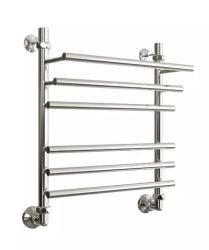 Полотенцесушитель Двин F Primo 60/50, водяной (1"-3/4"-1/2" К1  Полированный), универсальное подключение, нержавеющая сталь, настенный, форма лесенка, цвет хром, к отоплению и ГВС, для отопления, обогрева в ванной
